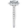 1 1/3 Carat Cushion Style Halo Diamond Engagement Ring in 14 Karat White Gold  Image-4