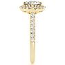 1 1/3 Carat Cushion Style Halo Diamond Engagement Ring in 14 Karat Yellow Gold  Image-4