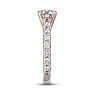 2 1/2 Carat Round Shape Double Prong Set Engagement Ring In 14 Karat Rose Gold Image-4