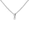 .025 Carat Diamond Necklace In Sterling Silver, 18 Inches. 
 Image-1
