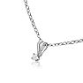 .025 Carat Diamond Necklace In Sterling Silver, 18 Inches. 
 Image-2