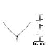.025 Carat Diamond Necklace In Sterling Silver, 18 Inches. 
 Image-4