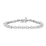 6 Carat Diamond Tennis Bracelet In 14 Karat White Gold Image-1