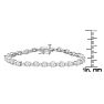 6 Carat Diamond Tennis Bracelet In 14 Karat White Gold Image-3