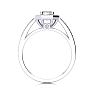 1 Carat Halo Diamond Engagement Ring In 14 Karat White Gold Image-3