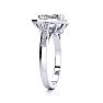2 Carat Halo Diamond Engagement Ring In 14 Karat White Gold Image-4