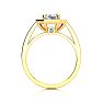 2 Carat Halo Diamond Engagement Ring In 14 Karat Yellow Gold Image-3