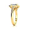 2 Carat Halo Diamond Engagement Ring In 14 Karat Yellow Gold Image-4