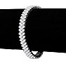12 Carat Three Row Diamond Tennis Bracelet In 14 Karat White Gold Image-6