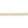 12 Carat Three Row Diamond Tennis Bracelet In 14 Karat Yellow Gold Image-2