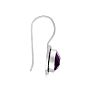 8 1/2 Carat Amethyst Earrings In Sterling Silver With Rope Detail Image-4