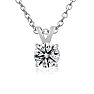 Nearly 1/2ct Colorless Diamond Solitaire Pendant in 14k White Gold. Fantastic Value!
 Image-1