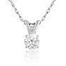10 Point Diamond Solitaire Necklace With Free 18 Inch Chain.  Very Cute And Sparkly!
 Image-1