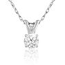10 Point Diamond Solitaire Necklace With Free 18 Inch Chain.  Very Cute And Sparkly!
 Image-1