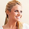 1 1/4 Carat Round Shape Blue Topaz and Halo Diamond Earrings In 14 Karat Rose Gold Image-5
