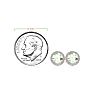 1 Carat Round Shape Green Amethyst and Halo Diamond Earrings In 14 Karat Rose Gold Image-4