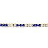 5 Carat Tanzanite and Diamond Bracelet In 14 Karat Yellow Gold Image-2
