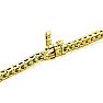 5 Carat Emerald and Diamond Bracelet In 14 Karat Yellow Gold Image-3