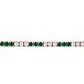 5 Carat Emerald and Diamond Bracelet In 14 Karat Rose Gold Image-2