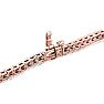 5 Carat Emerald and Diamond Bracelet In 14 Karat Rose Gold Image-3