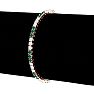 5 Carat Emerald and Diamond Bracelet In 14 Karat Rose Gold Image-4