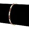 Ruby Bracelet; Ruby Tennis Bracelet; 5 Carat Ruby and Diamond Bracelet In 14 Karat Yellow Gold Image-4