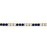5 Carat Sapphire and Diamond Bracelet In 14 Karat Yellow Gold Image-2