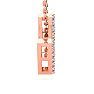 Letter M Diamond Initial Necklace In 14K Rose Gold With 13 Diamonds Image-3