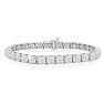 CUSTOM 6 inch 8 Carat Diamond Tennis Bracelet In 14 Karat White Gold Image-1