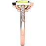 1 1/3 Carat Peridot and Halo Diamond Ring In 14 Karat Rose Gold Image-4