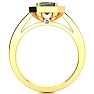 1 Carat Octagon Shape Mystic Topaz Ring With Diamond Halo In 14 Karat Yellow Gold Image-3