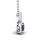 2-1/2 Carat Cushion Shape Mystic Topaz Necklace With Diamond Halo In 14 Karat White Gold, 18 Inches Image-2