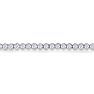 CUSTOM BEZEL SETTING 8 Inch, 3 1/2ct Round Based Diamond Tennis Bracelet in 14k White Gold Image-3