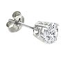 1/6ct SINGLE Bargain Diamond Stud Earrings In Platinum Image-1