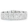 2 Carat Diamond Art Deco Bracelet, 7 Inches, Incredible Wide Amazing Diamond Bracelet! Very Beautiful In Person, You Won't Believe It! Image-1