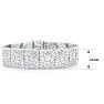 2 Carat Diamond Art Deco Bracelet, 7 Inches, Incredible Wide Amazing Diamond Bracelet! Very Beautiful In Person, You Won't Believe It! Image-3