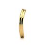 10K Yellow Gold 3MM Comfort Fit Curved Double Wave Thumb Rings Image-4