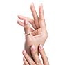 10K Rose Gold 3MM Comfort Fit Curved Double Wave Thumb Rings Image-6