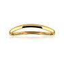 10K Yellow Gold 1.5MM Comfort Fit Curved Double Wave Thumb Rings Image-1