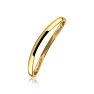 10K Yellow Gold 1.5MM Comfort Fit Curved Double Wave Thumb Rings Image-3