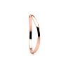 10K Rose Gold 1.5MM Comfort Fit Curved Double Wave Thumb Rings Image-2