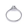 Round Engagement Rings, 1/2 Carat Diamond Solitaire Engagement Ring Crafted In 14 Karat White Gold Image-5