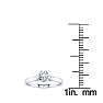 Round Engagement Rings, 1/2 Carat Diamond Solitaire Engagement Ring Crafted In 14 Karat White Gold Image-6