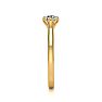 Round Engagement Rings, 1/2 Carat Diamond Solitaire Engagement Ring Crafted In 14 Karat Yellow Gold Image-4