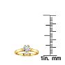 Round Engagement Rings, 1/2 Carat Diamond Solitaire Engagement Ring Crafted In 14 Karat Yellow Gold Image-6