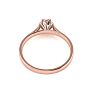 Round Engagement Rings, 1/2 Carat Diamond Solitaire Engagement Ring Crafted In 14 Karat Rose Gold Image-5