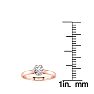 Round Engagement Rings, 1/2 Carat Diamond Solitaire Engagement Ring Crafted In 14 Karat Rose Gold Image-6