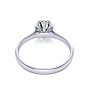 Round Engagement Rings, 3/4 Carat Diamond Solitaire Engagement Ring Crafted In 14 Karat White Gold Image-5