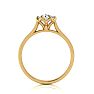 Round Engagement Rings, 3/4 Carat Diamond Solitaire Engagement Ring Crafted In 14 Karat Yellow Gold
 Image-3