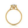 Round Engagement Rings, 3/4 Carat Diamond Solitaire Engagement Ring Crafted In 14 Karat Yellow Gold
 Image-3